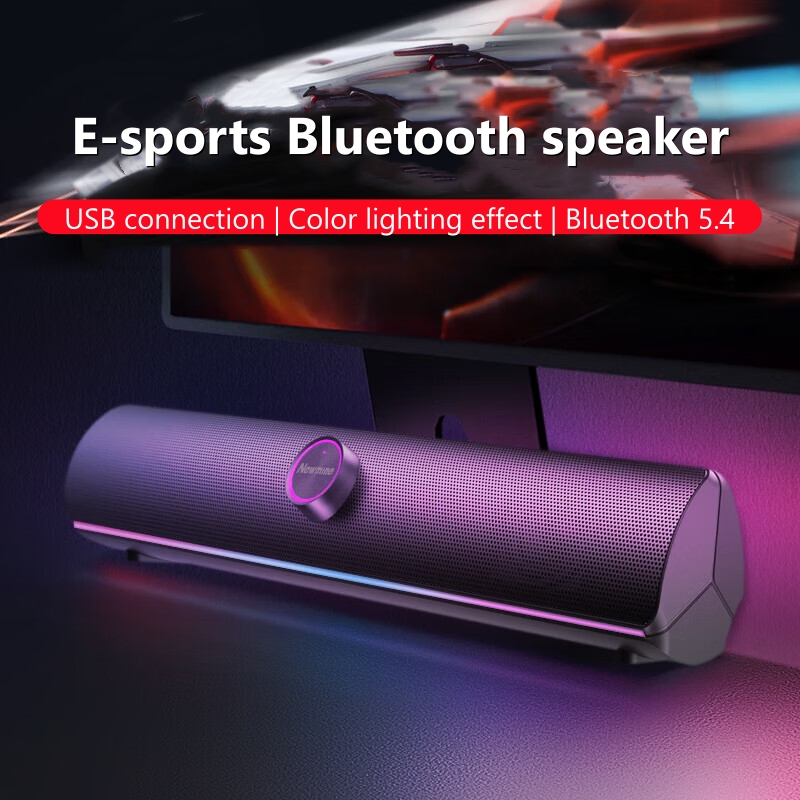 Rgb Computer Soundbar For Pc - Barre de son gaming, haut-parleur USB