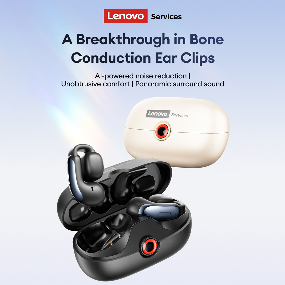 Headphones - Lenovo LES-108 Conduction osseuse TWS oreille