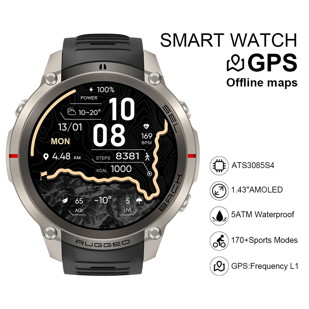 Smartwatches - Montre connectée DM59 2026 avec carte
