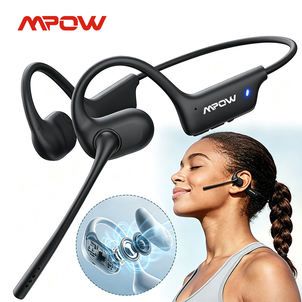 Open Ear Air Conduction Headphones - Écouteurs sportifs Mpow O1 à conduction