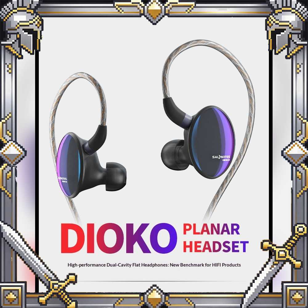 Planar Magnetic Iem Earphones - 7Hz x Crinacle Dioko, écouteurs intra-auriculaires