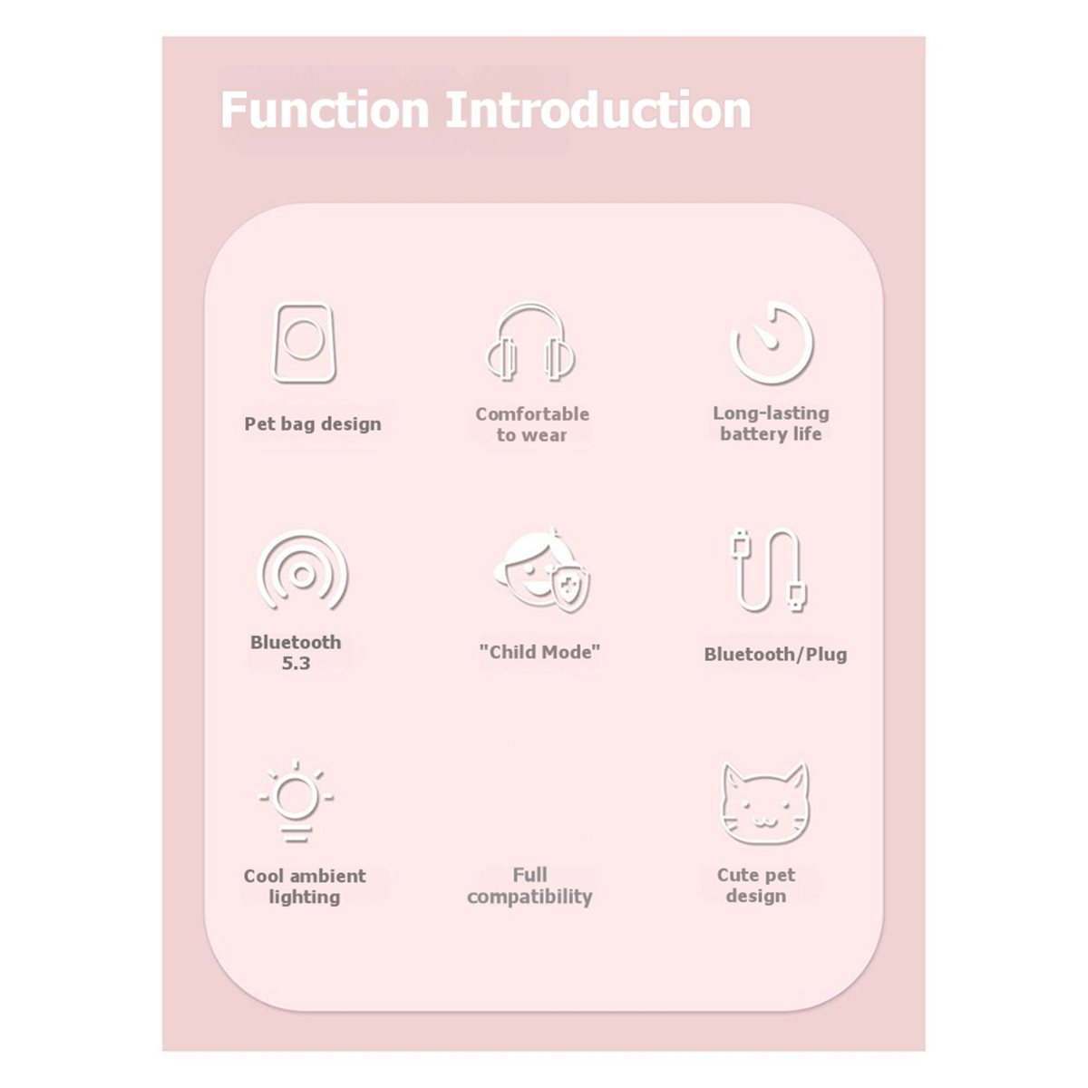 [PACK ÉCONOMIQUE] Casque sans  - Cat Ear Bluetooth Headset Led avis et prix