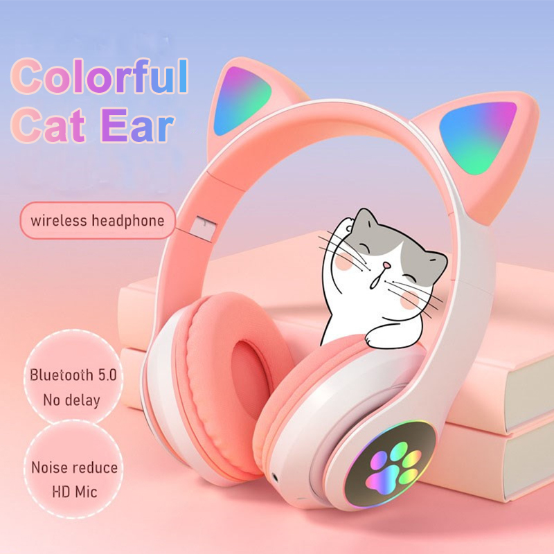 Casque Bluetooth sans fil pour - Cat Ear Bluetooth Headset Led avis et prix