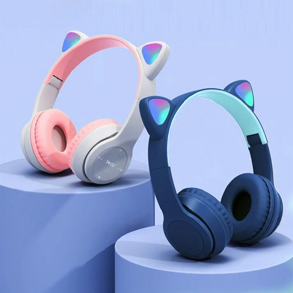 Écouteurs sans fil avec oreill - Cat Ear Bluetooth Headset Led avis et prix