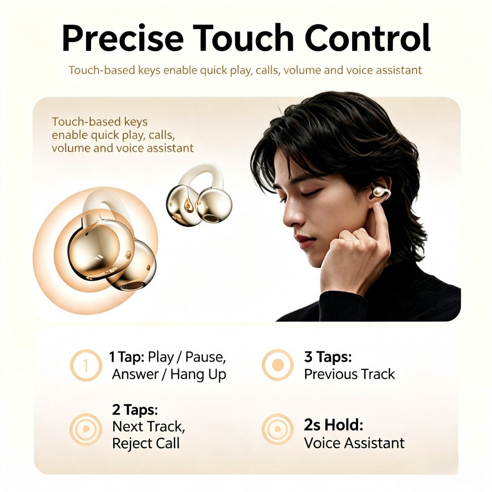 Écouteurs Bluetooth 6.0 KEBIDU - Open Ear Air Conduction Headphones avis et prix