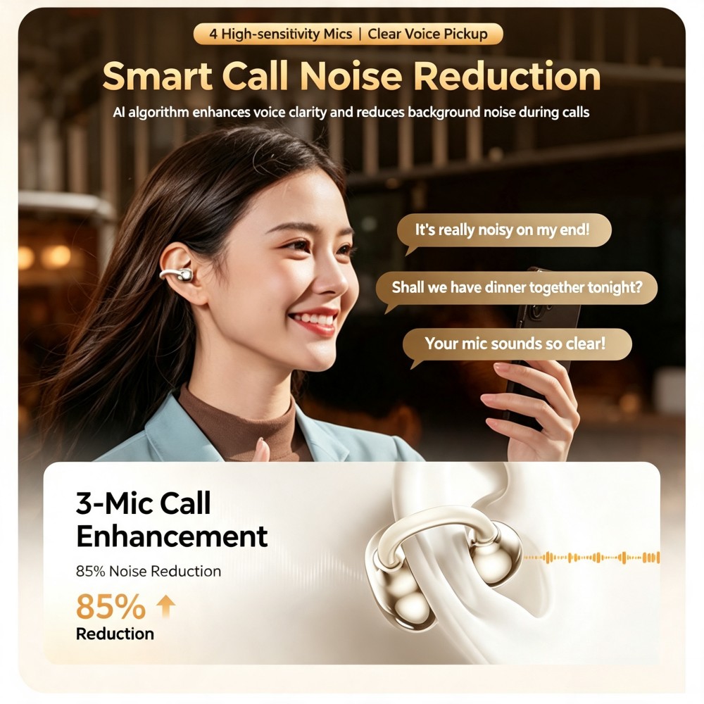 Écouteurs Bluetooth 6.0 KEBIDU - Open Ear Air Conduction Headphones avis et prix
