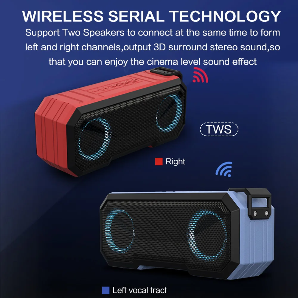 Haut-parleur Bluetooth portabl - Portable Bluetooth Speaker Waterproof Ipx7 avis et prix
