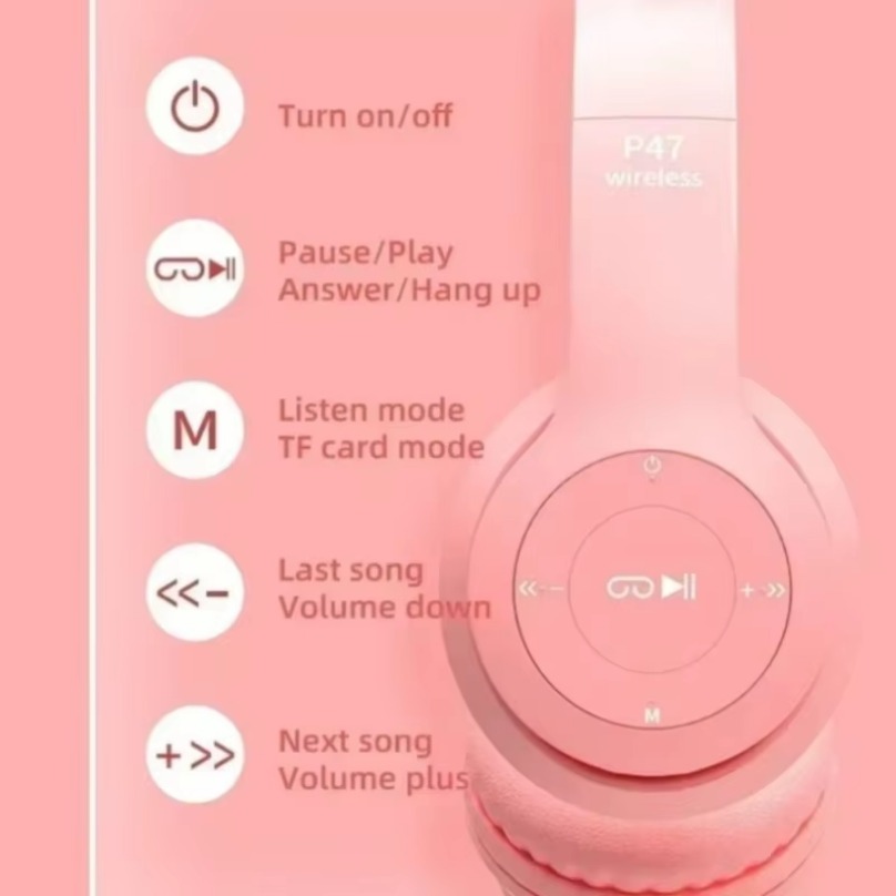Écouteurs Bluetooth sans fil,  - Cat Ear Bluetooth Headset Led avis et prix